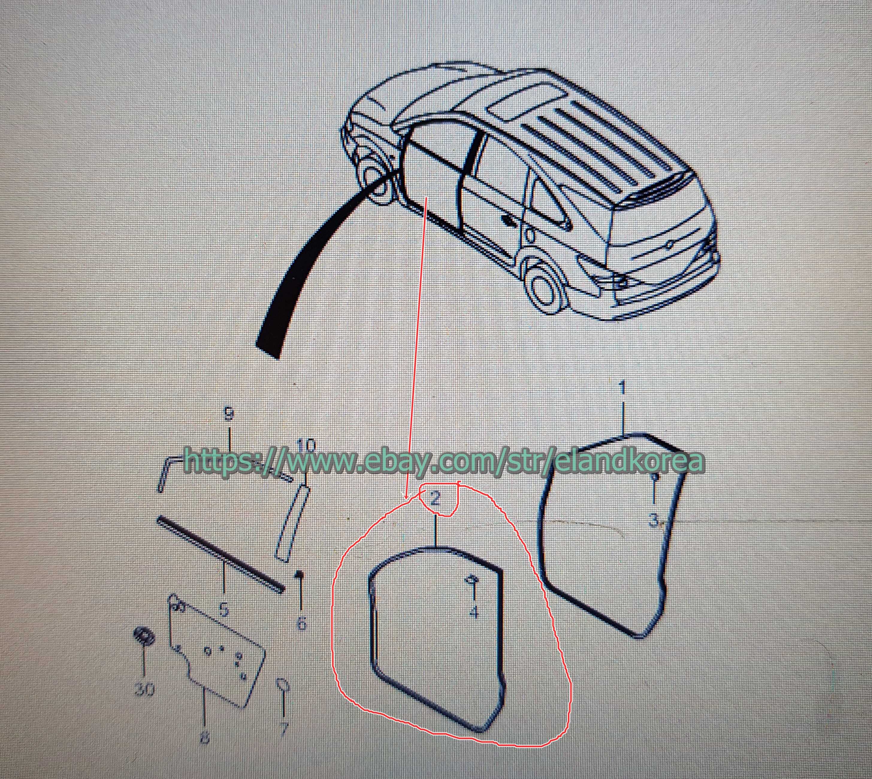 Genuine Front door door side weather strip LH&RH for Ssangyong TURISMO