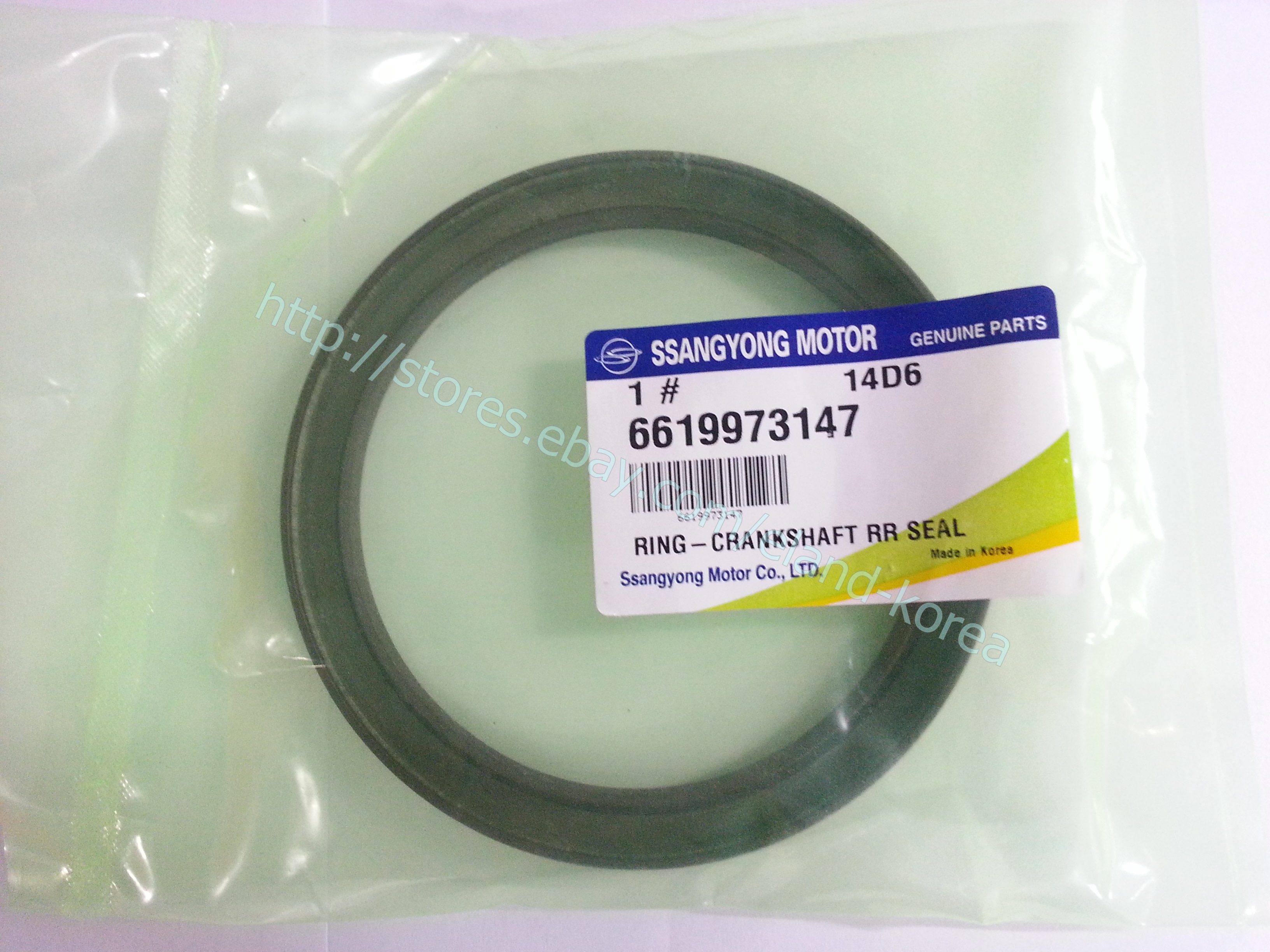 Genuine crank shaft rear seal 2 pcs for Ssangyong car